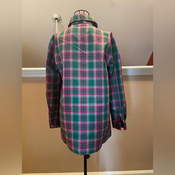 Pink/ Green Oversized Flannel - Picture 2 of 2